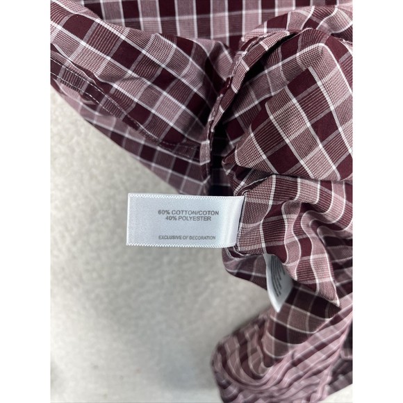 Cutter & Buck‎ Florida State Seminoles Men’s Sz M Square Check Long Sleeve Shirt - Picture 9 of 10